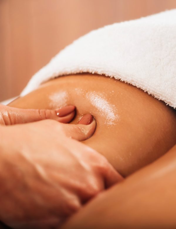 Anti Cellulite Massage of a Thigh